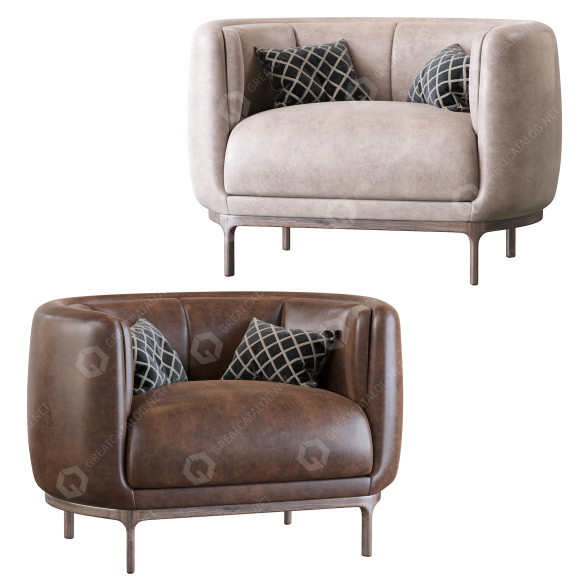 Кресло Wittmann Vuelta Leather 3D модель