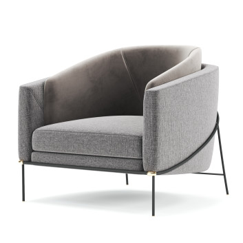Fotel  Minotti Fil Noir Model 3D