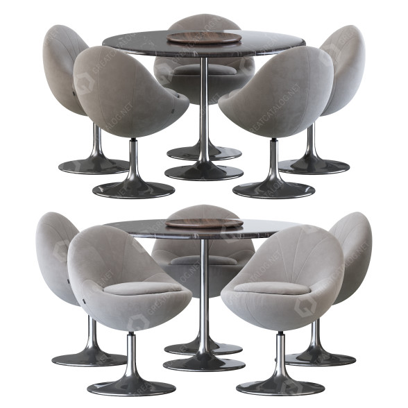 Tisch und Stühle Johanson Design Venus 3D-Modell