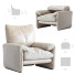 Крісло Cassina Maralunga Sheepskin White - HenMat