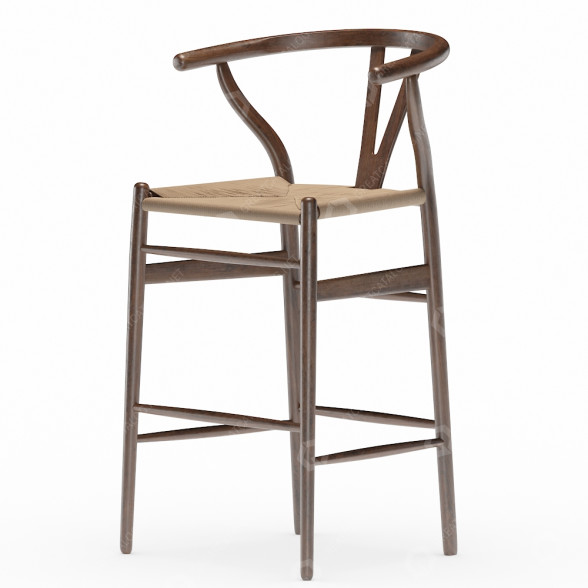 Barhocker Carl Hansen & Søn Wishbone 3D-Modell