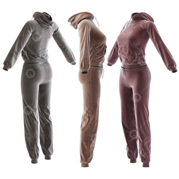 Vêtements Womens Tracksuit modèle 3D