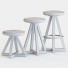 Taburete y taburetes de bar Artless X Stools by Alejandro Artigas - HenMat