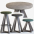 Hocker und Barhocker Artless X Stools by Alejandro Artigas - HenMat