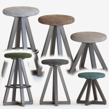 Hocker und Barhocker Artless X Stools by Alejandro Artigas