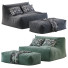 Tasche Stuhl und Ottomane Verzelloni Zoe Lounge - HenMat