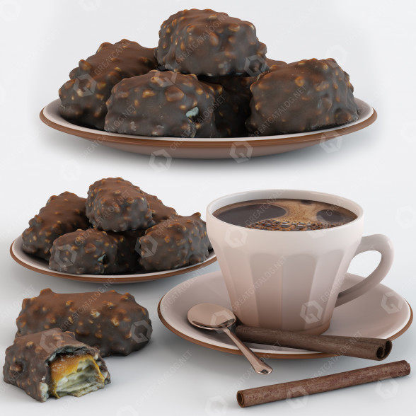 Сладости Coffee 3D модель