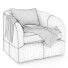 Armchair Burke Decor Topanga Swivel - siries095