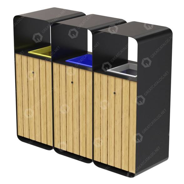 Urna Triple-Sort Hanko model 3D