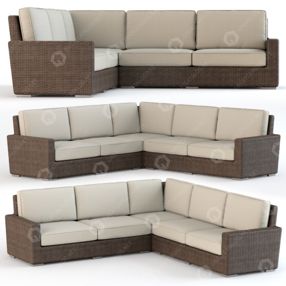 Диван Sunset West Coronado Sectional 3D модель