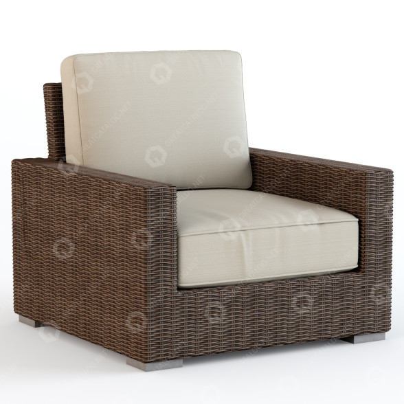 Крісло Sunset West Coronado Club 3D модель