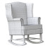 Кресло-качалка Thatcher Rocker Grey Leather - Naseba