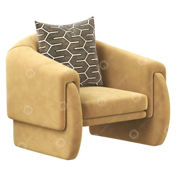 Fauteuil Munna Luke modèle 3D