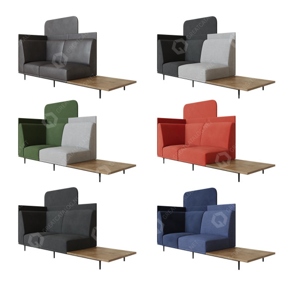 Sofa BoConcept Toulouse 2 Seat model 3D