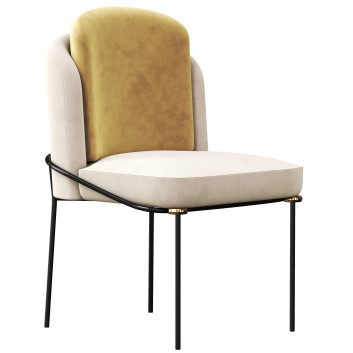 Стілець  Minotti Fil Noir Dining 3D модель