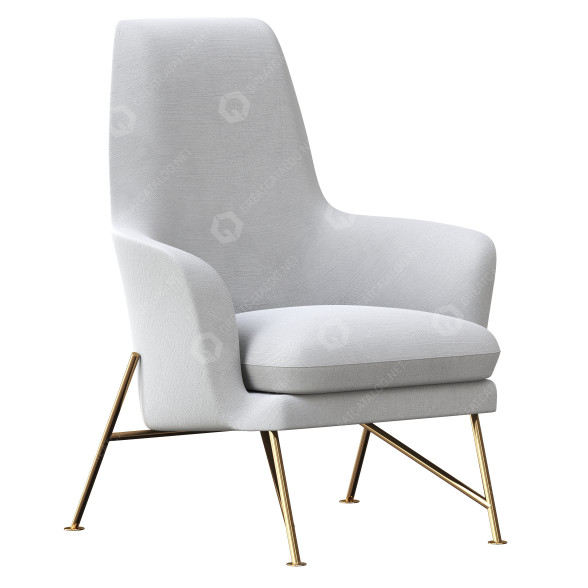 Armchair Minotti Prince 3D model