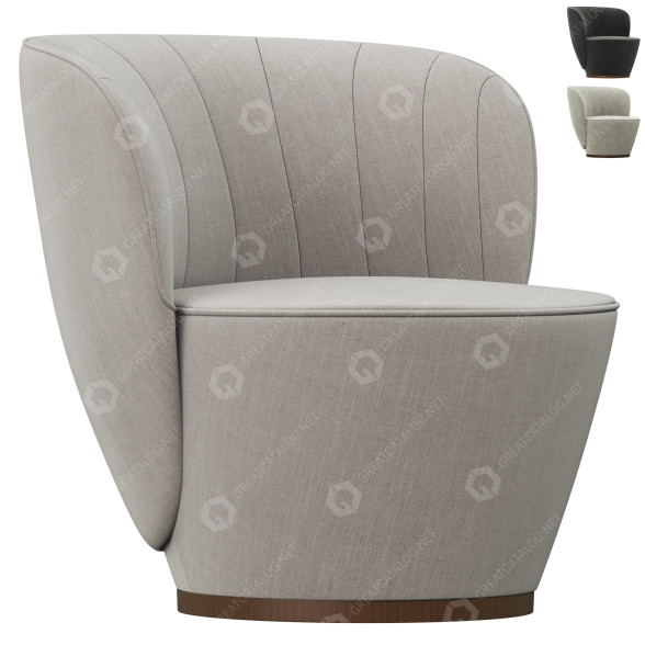 Fotel Domkapa Pearl model 3D