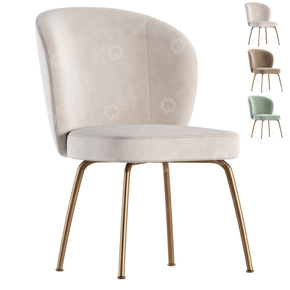 Стілець West Elm Greer Upholstered 3D модель