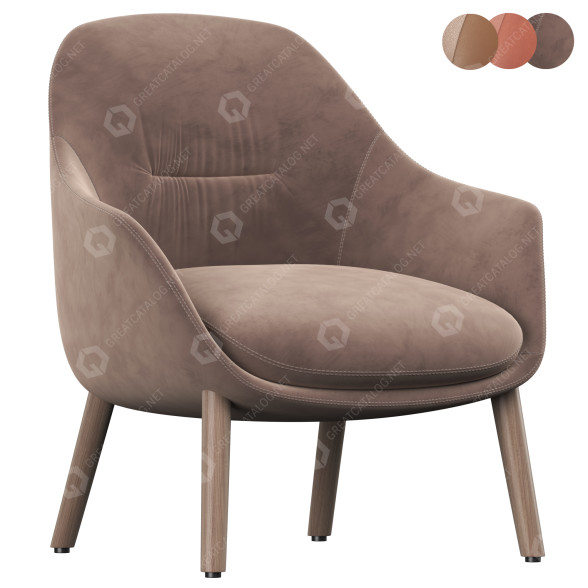 Fauteuil Parla Design Remus modèle 3D