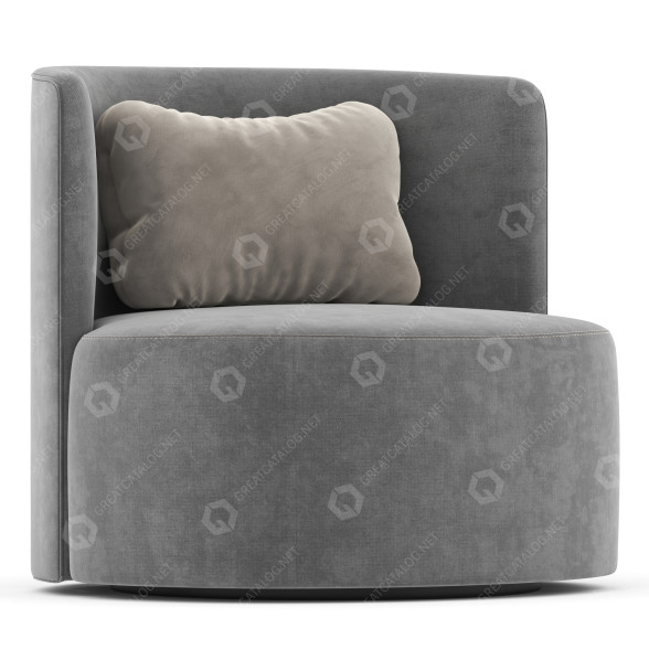 Armchair Reynaux Curve 3D model