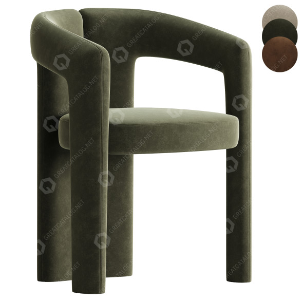 Стілець Cassina Dudet 3D модель