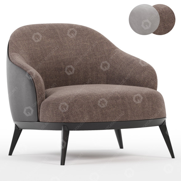 Sessel Minotti Leslie 3D-Modell