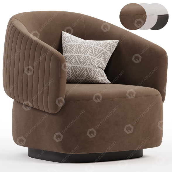 Fotel 4Mariani Twibe by Daniele Lo Scalzo Moscheri model 3D