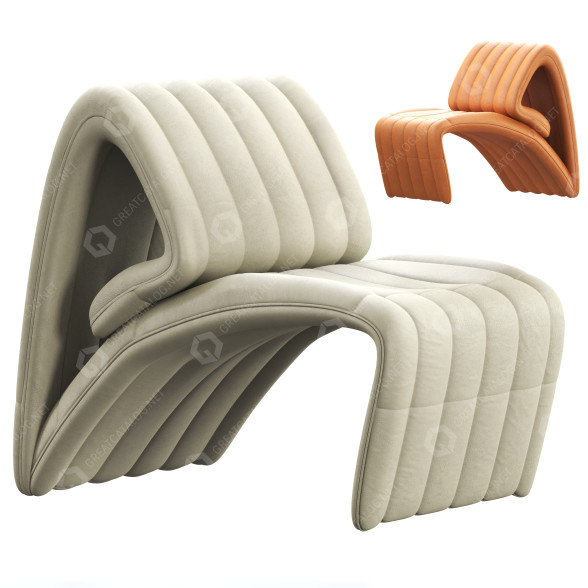 Крісло De Sede Recliner Leather 3D модель