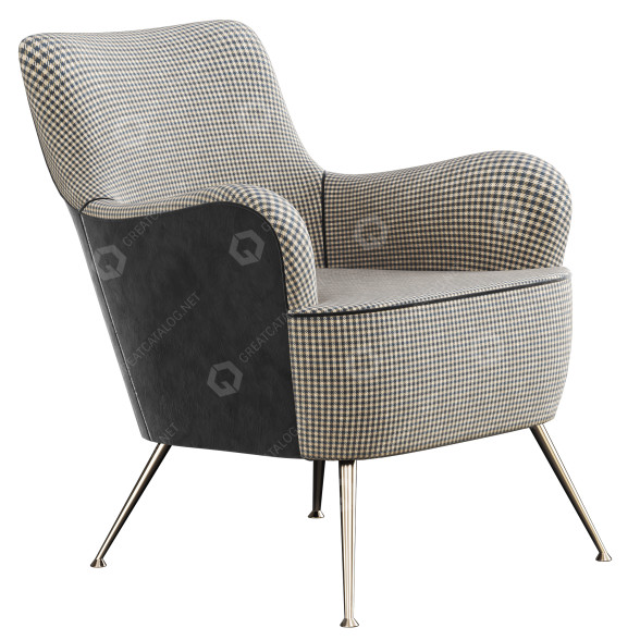 Armchair Zanaboni Bellagio 3D model