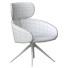 Крісло Mobboli Peach Fabric with Headrest - Nasiba