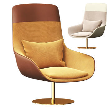 Actiu Noom Fabric with Armrests 3D модель