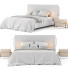Bed and Bedside Tables Mezzo Collection Rivers - zvezdaboy