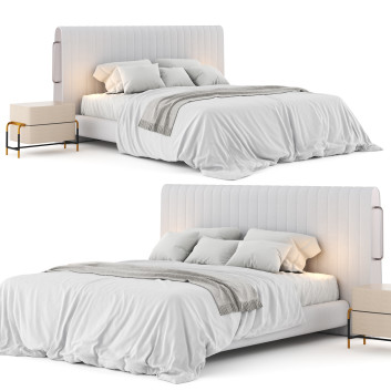 Łóżka i stoliki nocne  Mezzo Collection Rivers Model 3D