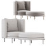 Armchair and Ottoman Minotti Torii - zvezdaboy