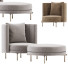 Armchair and Ottoman Minotti Torii - zvezdaboy