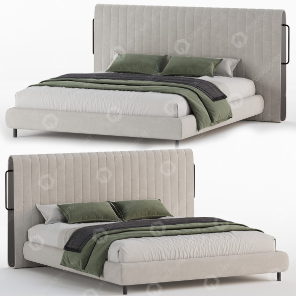 Bed Mezzo Collection Rivers 2 3D model