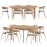 Стіл та стільці Danish Design Store Dining Set - shekriw