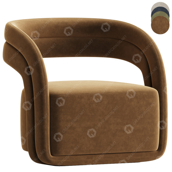 Fotel Rove Concepts Mia Lounge model 3D