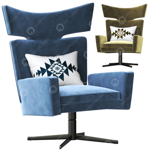 Fotel Eichholtz Swivel Eduardo model 3D