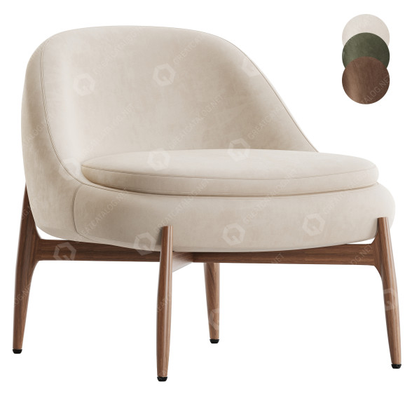 Sessel Minotti Sendai Easy 3D-Modell