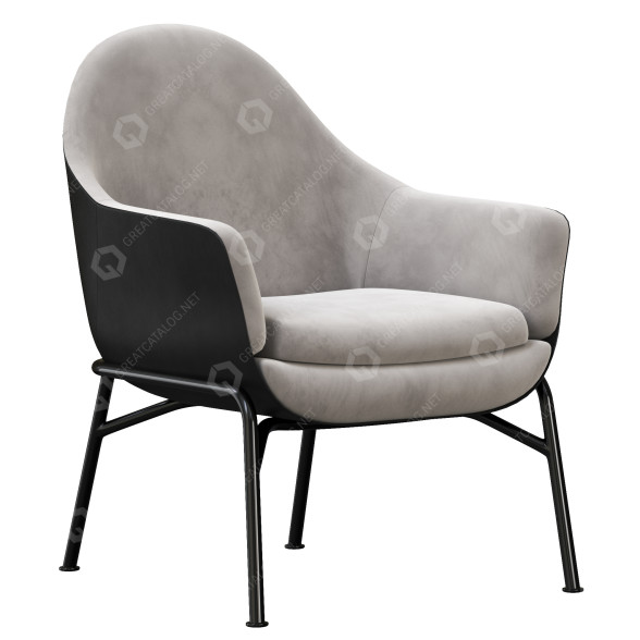 Fotel Thonet S-831 model 3D