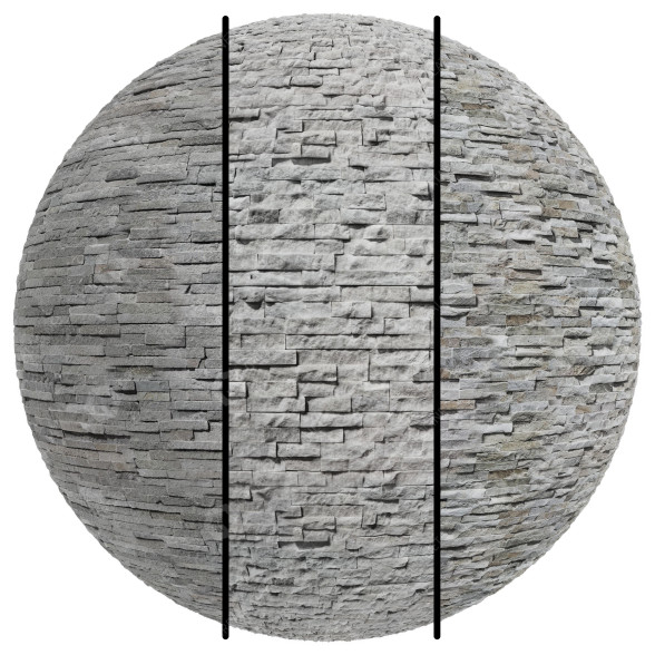 Pierre de parement FB478 Pietra (Cortina2) 3MAT PBR Seamless modèle 3D