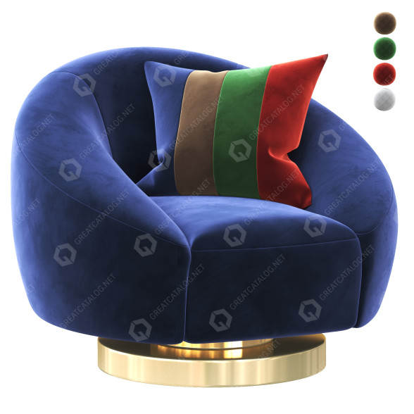 Крісло Essential Home Mansfield 3D модель