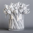 Bukiet White and Purple Tulips - SAnn