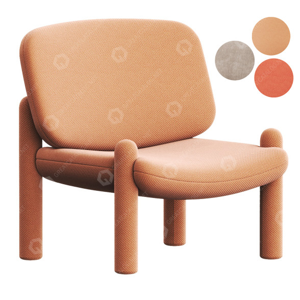 Fauteuil Driade Tottori modèle 3D