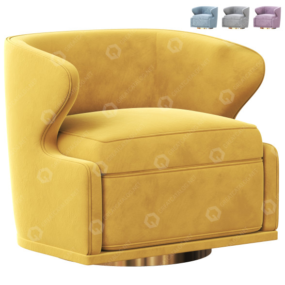 Fotel Eichholtz Swivel Dorset model 3D