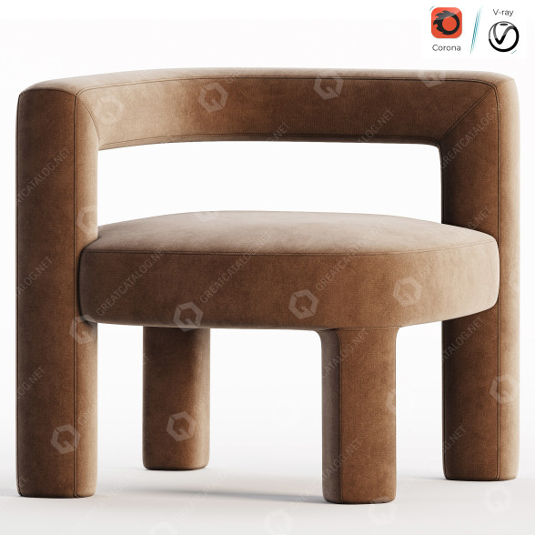 Fotel Grado Design Mate Lounge Easy model 3D