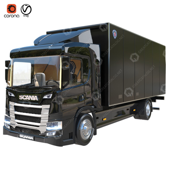 Вантажівка Scania P140 3D модель