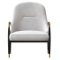 Fotel Modern Brass Accented Walnut Lounge - Abdurayim