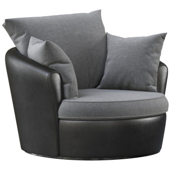 Крісло  Marrakesh Fabric Faux Snakeskin Swivel 3D модель